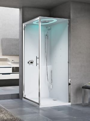 Bagno con cabina doccia multifunzione idromassaggio Novellini modello Eon